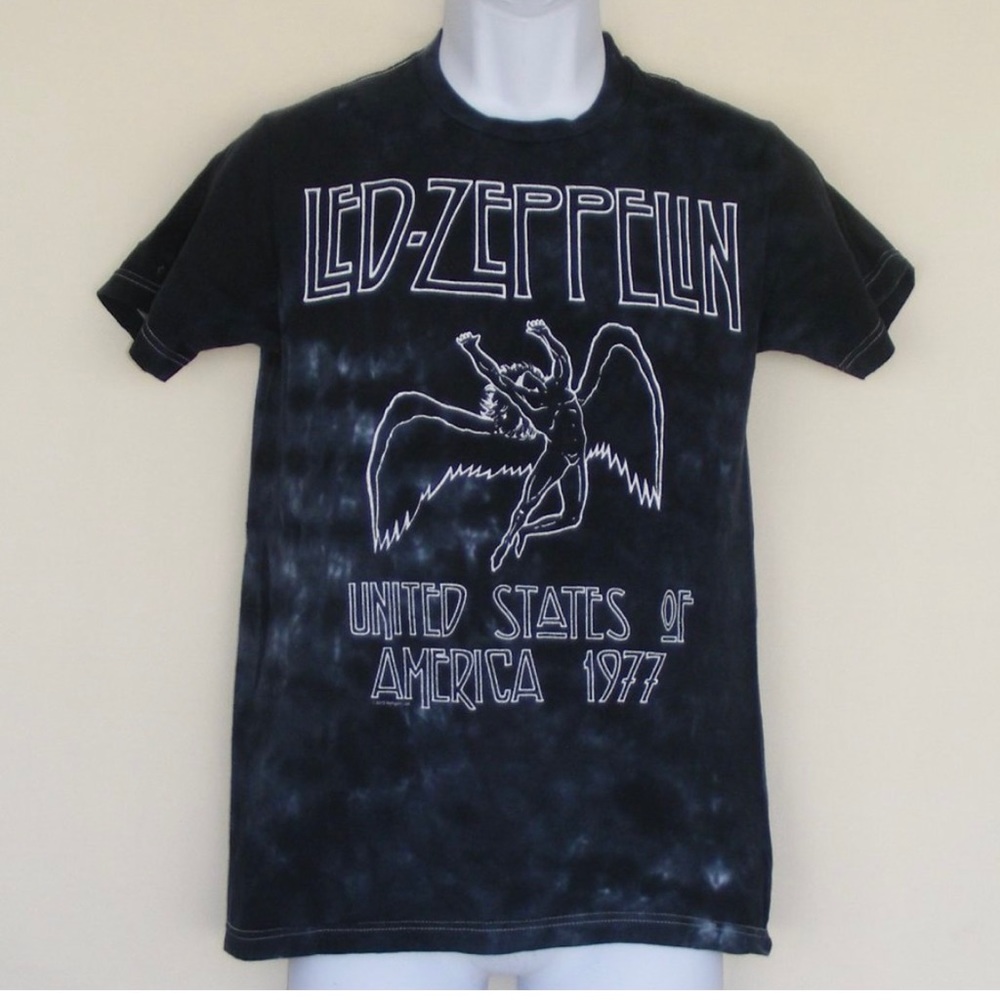 LED ZEPPELIN Tshirt, S, Tie Dye, Swan Song logo